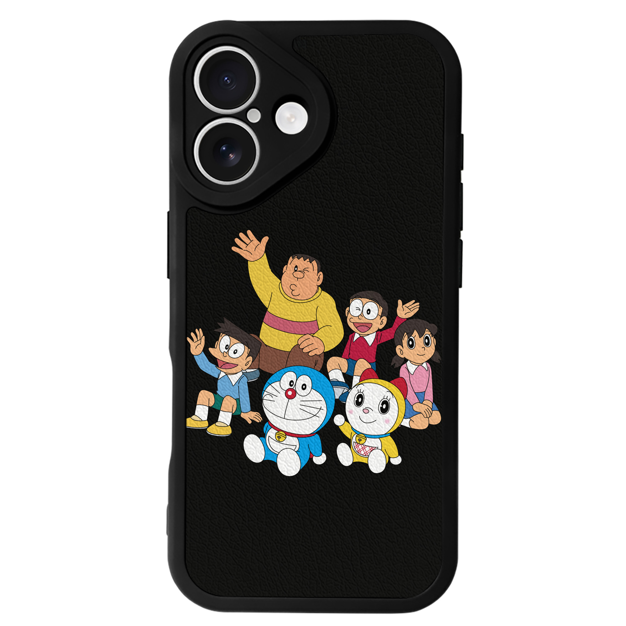 （画像用） ドラえもん 骨川 スネ夫 Doraemon Honekawa Suneo 【iPhone 16シリーズ対応】シリコンスマホケース（レザー調） 材質：シリコン